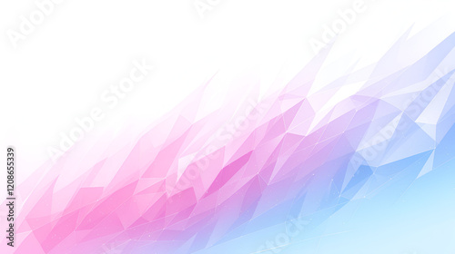 Abstract Pink Blue Geometric Triangular Design