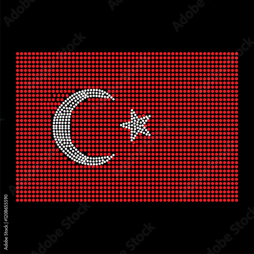 Rhinestone applique collar design for t-shirt or blouse hot-fix transfer. Abstract beautiful glitter applique rhinestone motif.	
