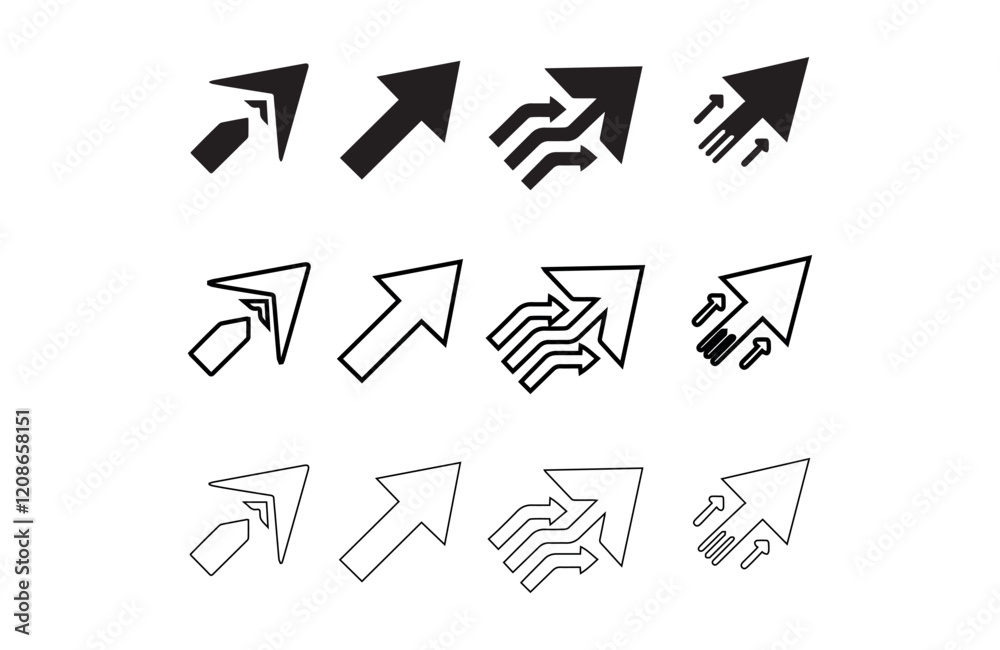 Arrow Icons Collection: Modern Designs for Branding and Graphics Arrow Symbols for Navigation, Expansion, and Growth Concepts Arrow Icons Collection: Modern Designs for Branding and Graphics Arrow Symbols for Navigation, Expansion, and Growth Concepts