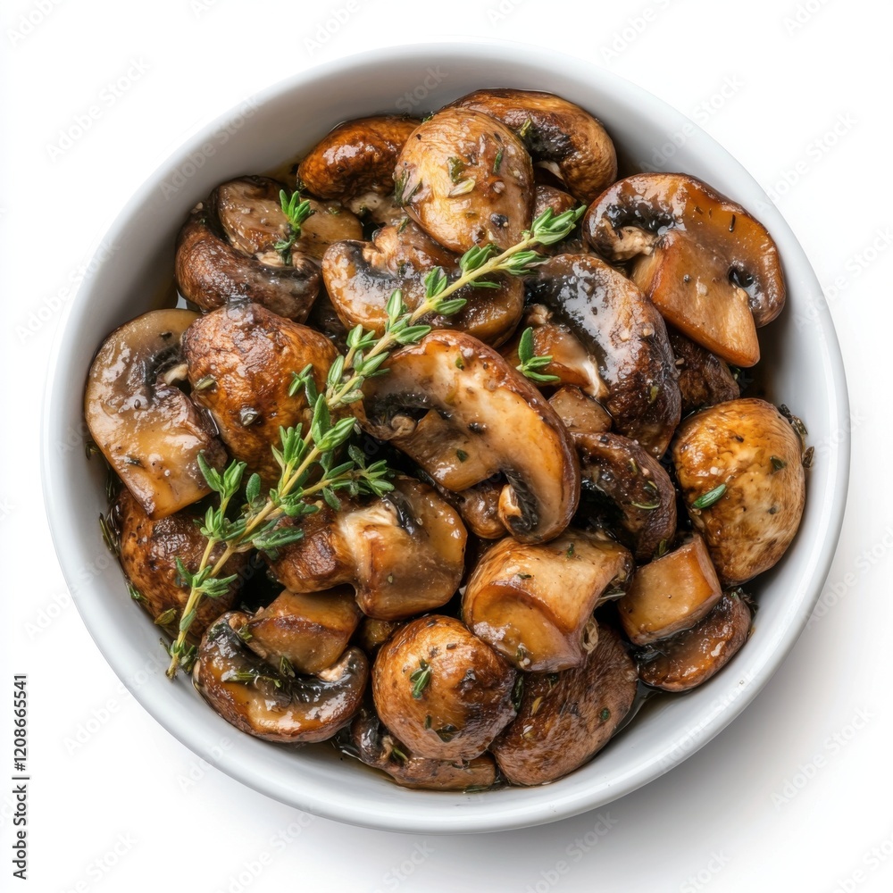 Fototapeta premium Mushroom Fricasse with Thyme