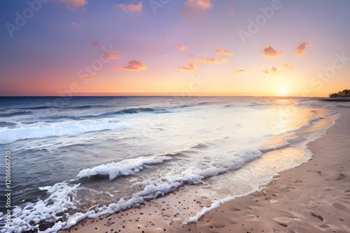 Wallpaper Mural 浜, 海, 夕焼け, 海, 空, 水, 日の出, 砂, 太陽, 雲, 自然, 波, 波, 風景, 惰性で進む, サマータイム,  Torontodigital.ca