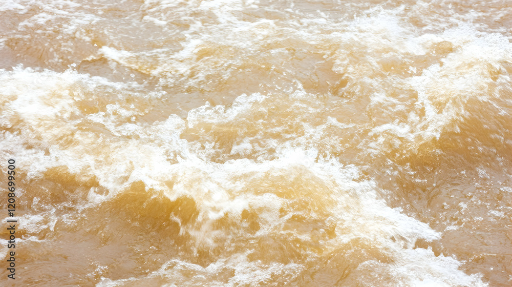Fast flowing muddy river water, texture background Fast flowing muddy river water, texture background