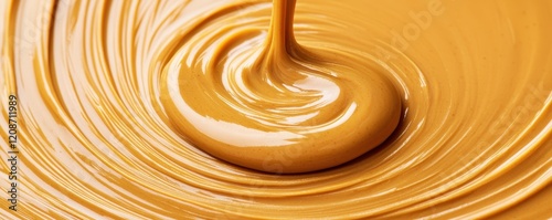 Smooth Creamy Peanut Butter Swirl Background photo