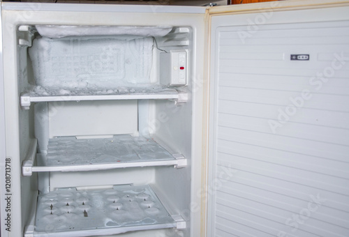 an ice crust has formed on the walls of the freezer and on the cooling tubes, and the ice is spreading, urgent defrosting is required,