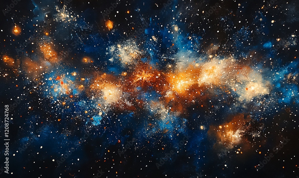 Cosmic Nebula Exploding Starscape Background Cosmic Nebula Exploding Starscape Background