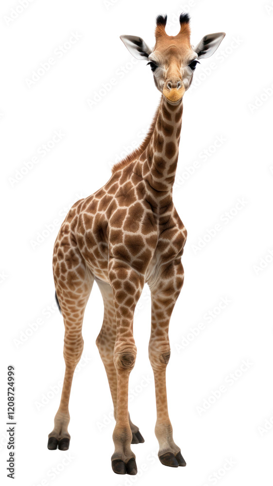 Obraz premium PNG Baby girafe wildlife standing giraffe.