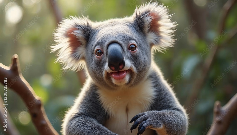 Obraz premium Adorable Koala Bear in Australian Habitat