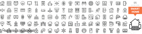 A collection of smart home icons for modern technology enthusiasts.