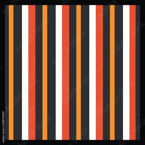 Seamless geometric pattern with stripes and rectangles. Vector illustration. Zig zag seamless pattern in retro colors. Vector illustration. Seamless vertical striped pattern background suitable for fa