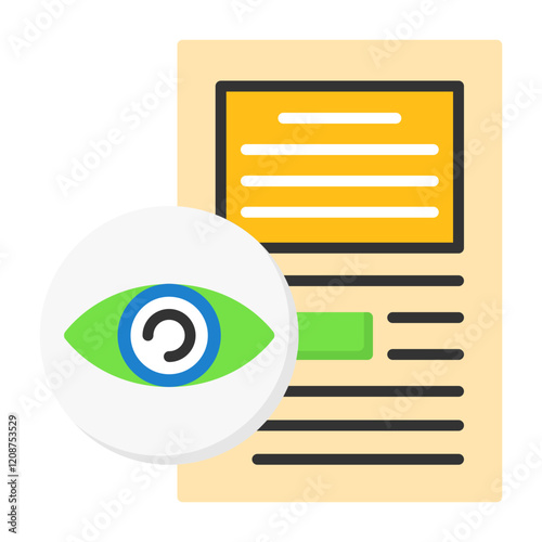Vision Flat Style Icon