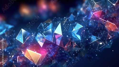 abstract background with geometric.