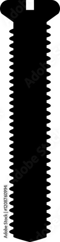 Nuts , screws, rivets, and bolts con. Equipment stainless, fasteners, metal fixation gear black flat vector isolated on transparent background. Building tools construction sign