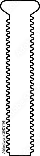 Nuts , screws, rivets, and bolts con. Equipment stainless, fasteners, metal fixation gear black line vector isolated on transparent background. Building tools construction sign