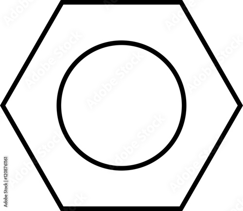 Nuts , screws, rivets, and bolts con. Equipment stainless, fasteners, metal fixation gear black line vector isolated on transparent background. Building tools construction sign