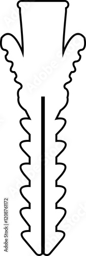 Nuts , screws, rivets, and bolts con. Equipment stainless, fasteners, metal fixation gear black line vector isolated on transparent background. Building tools construction sign