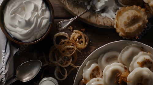 A comforting bowl of Polish peerage with a variety of fillings and toppings