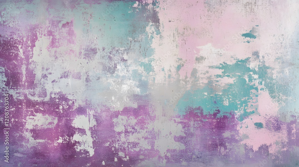 Obraz premium Abstract Pastel Wall Texture with Peeling Paint