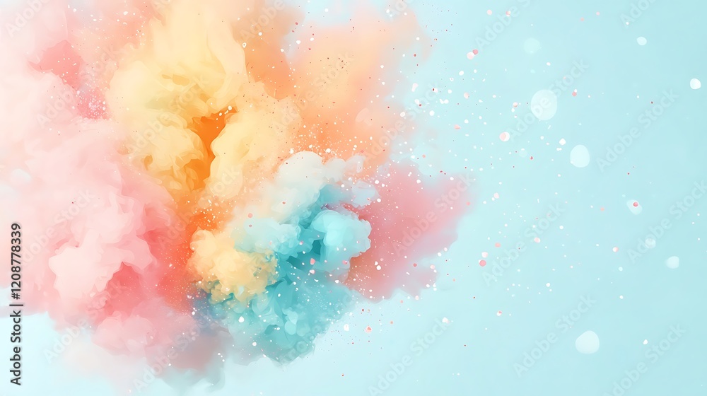 Vibrant pastel abstract background digital artwork with soft aesthetic appeal Vibrant pastel abstract background digital artwork with soft aesthetic appeal