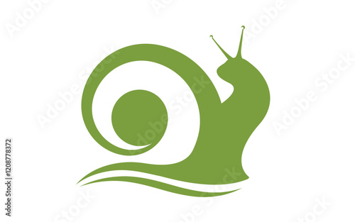 Snail Vector icon design illustration Template