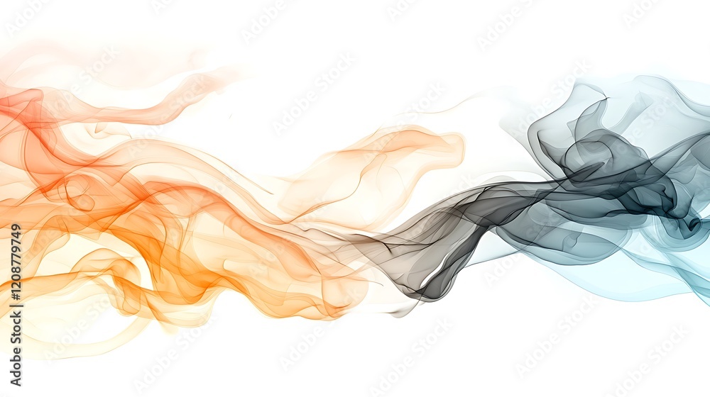 Fototapeta premium Pastel smoke flow an abstract digital art aesthetic with modern artistic viewpoint