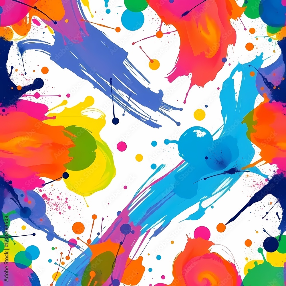 Fototapeta premium abstract colorful background with splashes