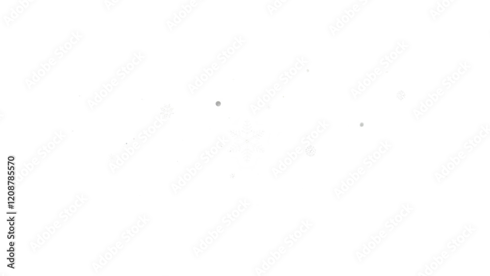 Obraz premium Abstract winter background from snowflakes blown background.