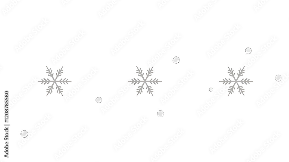 Fototapeta premium Abstract winter background from snowflakes blown background.