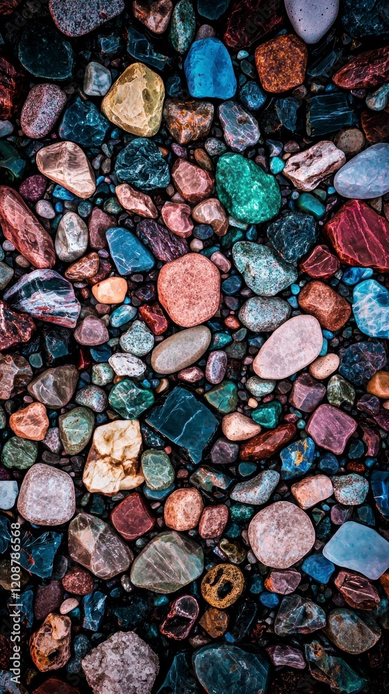 Colorful Pebble Stones Background Texture Nature Rock Ground Colorful Pebble Stones Background Texture Nature Rock Ground