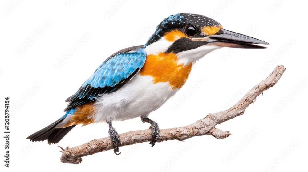 Stunning Kingfisher with Blue and Orange Plumage Stunning Kingfisher with Blue and Orange Plumage