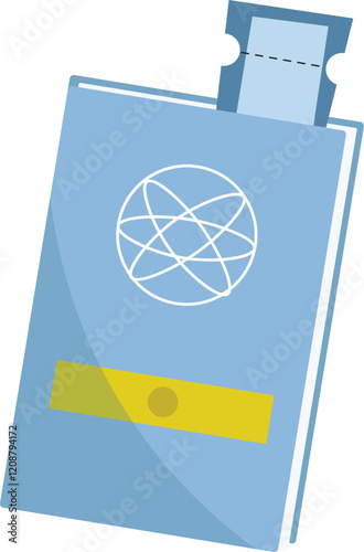 Illustration of a Travel Passport