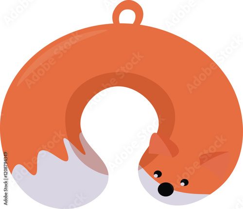 Cartoon Fox Pool Float Design