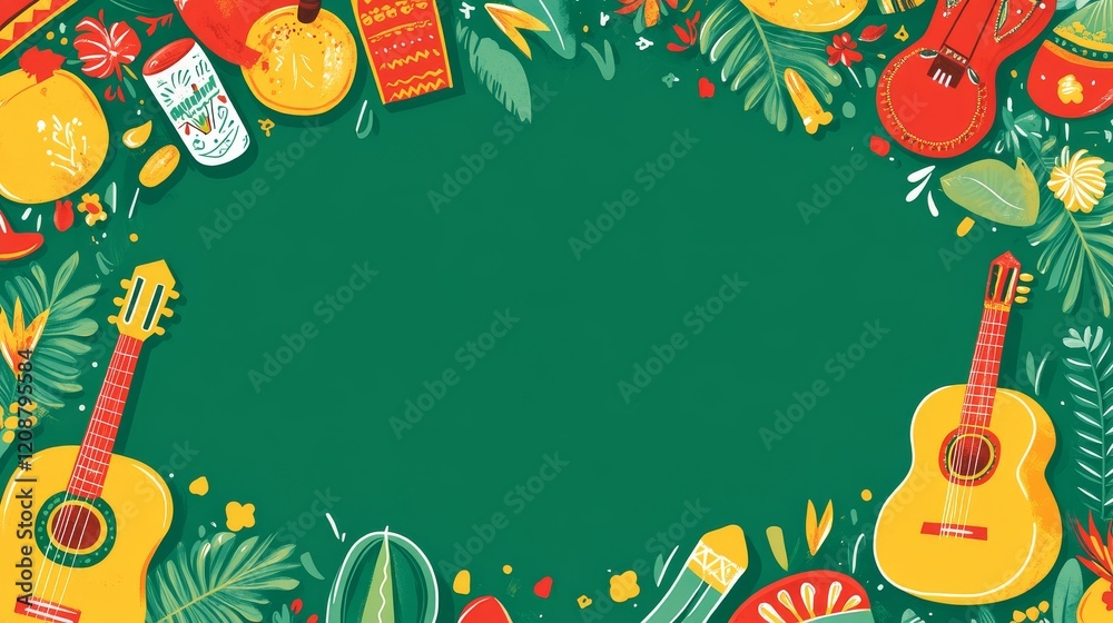 Naklejka premium Cinco de Mayo-themed background