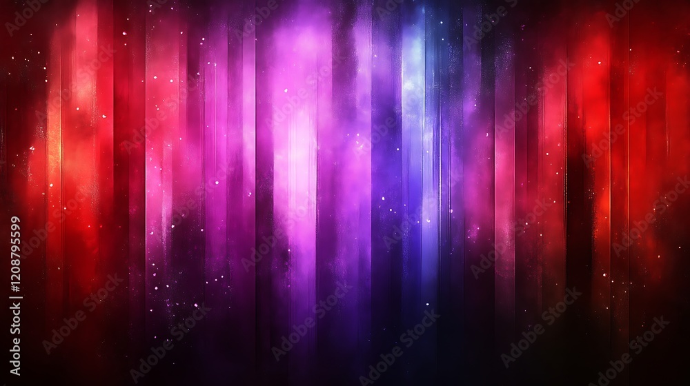 Abstract Vertical Stripes of Red Purple and Blue Hues Abstract Vertical Stripes of Red Purple and Blue Hues