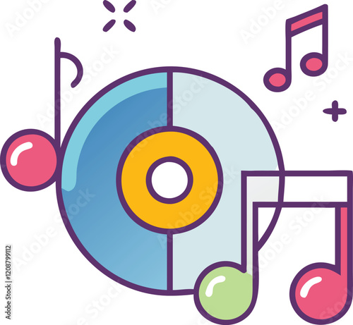 music notes on a white background