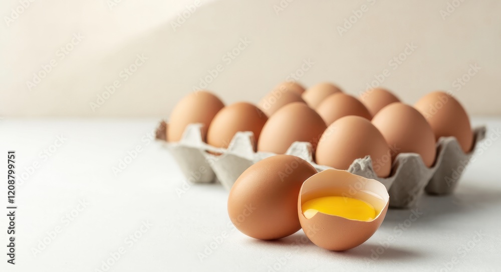 Natural Freshness High-Quality Eggs in a Clean Composition. Natural Freshness High-Quality Eggs in a Clean Composition.