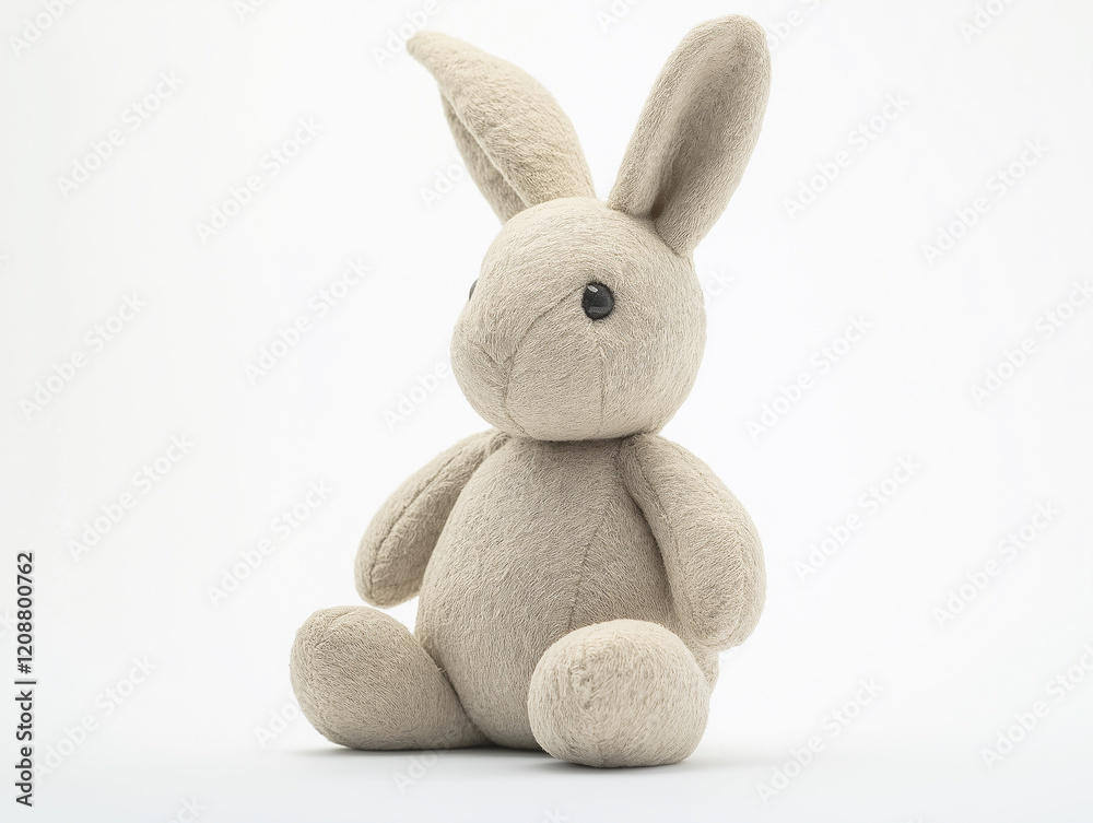 Adorable Kawaii Bunny Plush in Minimalist Style on a White Background with Long Ears Perfect for Cozy Decor and Children’s Toys or Soft Nursery Designs Bringing Warmth and Simplicity Adorable Kawaii Bunny Plush in Minimalist Style on a White Background with Long Ears Perfect for Cozy Decor and Children’s Toys or Soft Nursery Designs Bringing Warmth and Simplicity