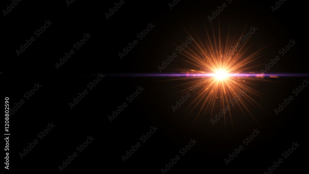 Flash light on black background. Vector glow sparkle effect. Abstract lens flare ignition. Flashing lights Flash light on black background. Vector glow sparkle effect. Abstract lens flare ignition. Flashing lights