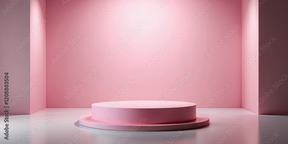 Minimalistic pink podium in a white empty room, podium, pink, minimal, scene, empty, room, stage, presentation, modern Minimalistic pink podium in a white empty room, podium, pink, minimal, scene, empty, room, stage, presentation, modern