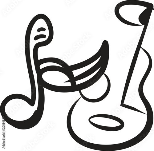 music notes vector
