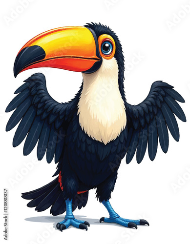 toucan isolated on white
