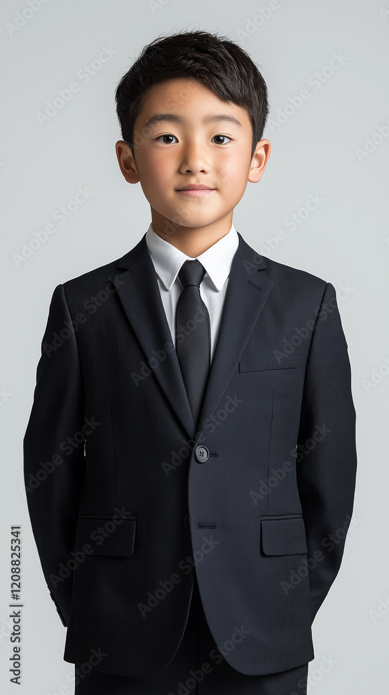 Asian Model Boy in Formal Attire in Studio Shot Asian Model Boy in Formal Attire in Studio Shot