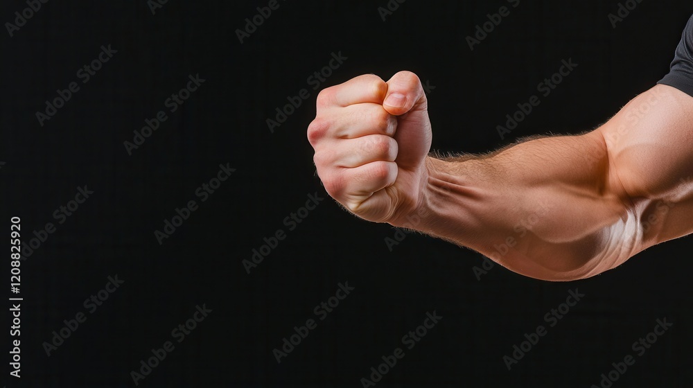 A close-up of a clenched fist, representing strength and determination against a dark background. A close-up of a clenched fist, representing strength and determination against a dark background.
