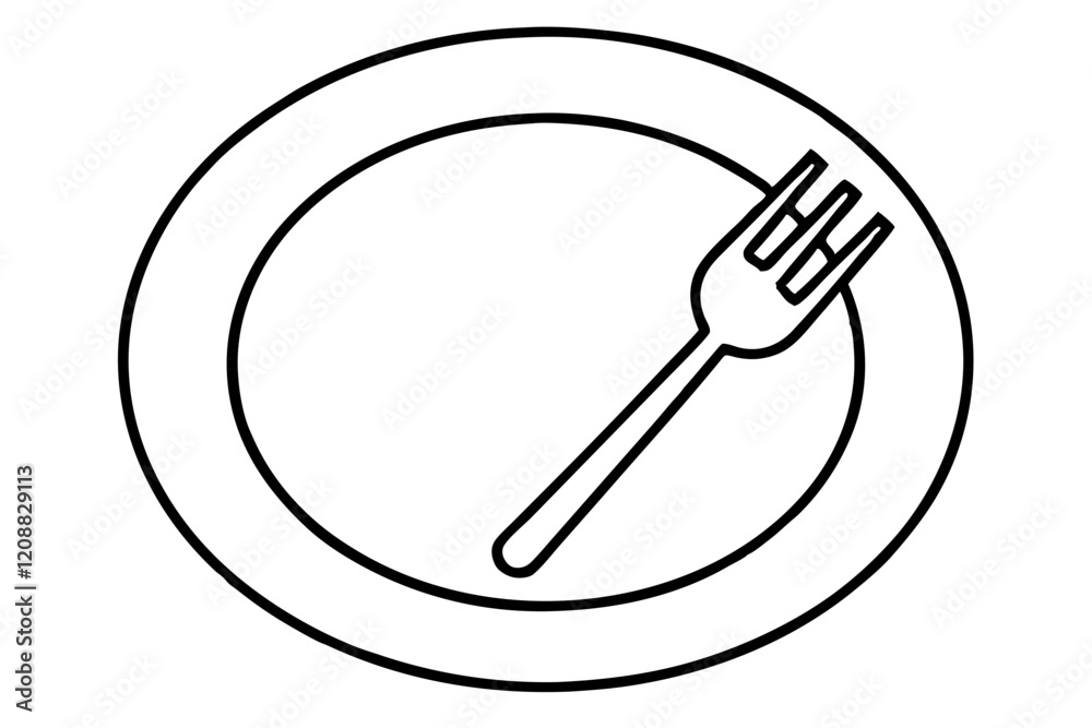 Clean-line-art-plate-and-fork-illustration-for-restaurant-svg Clean-line-art-plate-and-fork-illustration-for-restaurant-svg