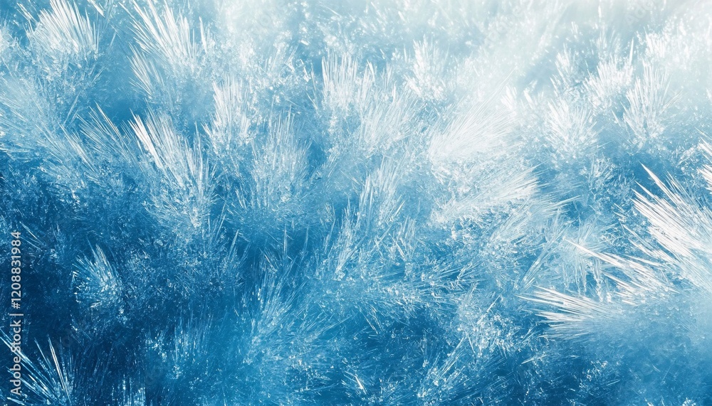 Intricate Frost Patterns On A Cold Winter Surface Intricate Frost Patterns On A Cold Winter Surface