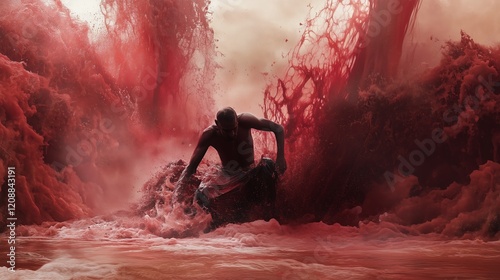 Red Zone Creations This collection is an immersion in a universe marked by intense challenges: water that devastates as much as it nourishes, relentless drought, and the ravages of human conflict.