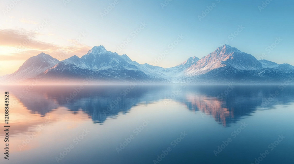 The reflection of mountains in a crystal-clear lake at dawn blending nature's serenity with modern technology through a blurred digital device showing growth trends with empty caption space for text
The reflection of mountains in a crystal-clear lake at dawn blending nature's serenity with modern technology through a blurred digital device showing growth trends with empty caption space for text