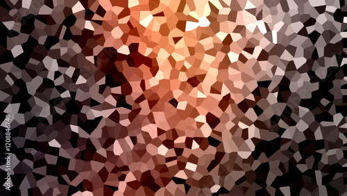Multicolor low poly triangle shapes background.