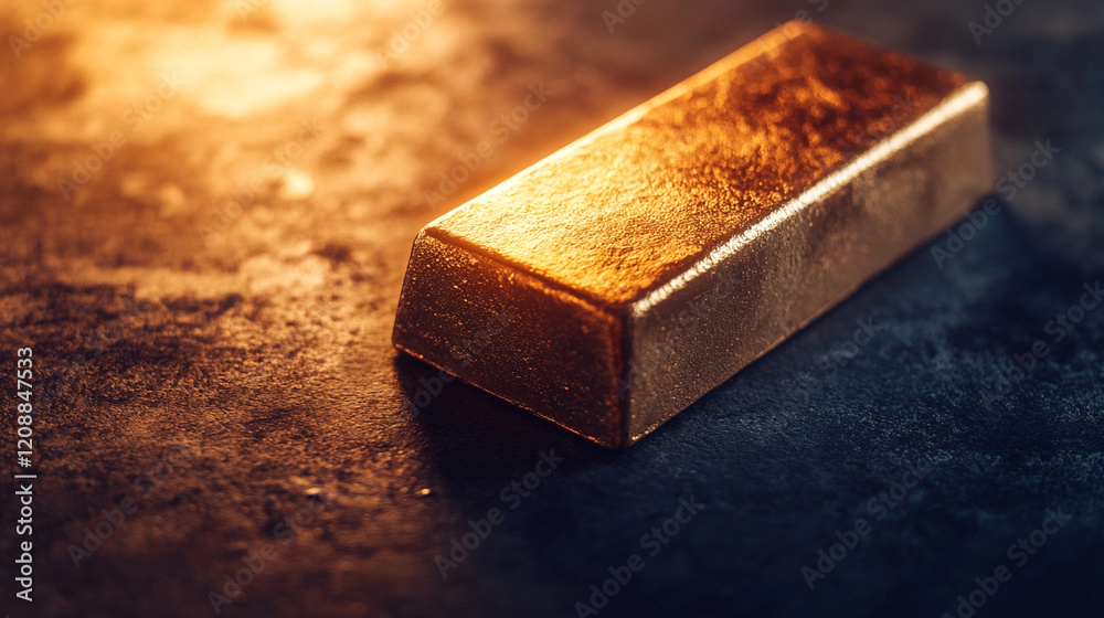 Shiny gold bar in a minimalistic style isolated on a sleek black background symbolizing wealth luxury financial success investment prosperity and modern elegance with space for captions or text
Shiny gold bar in a minimalistic style isolated on a sleek black background symbolizing wealth luxury financial success investment prosperity and modern elegance with space for captions or text