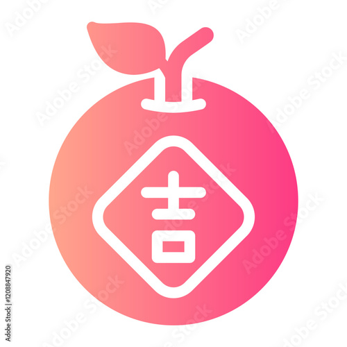 mandarin gradient icon