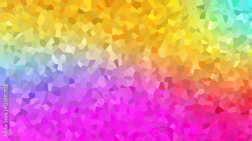 Multicolor low poly triangle shapes background.